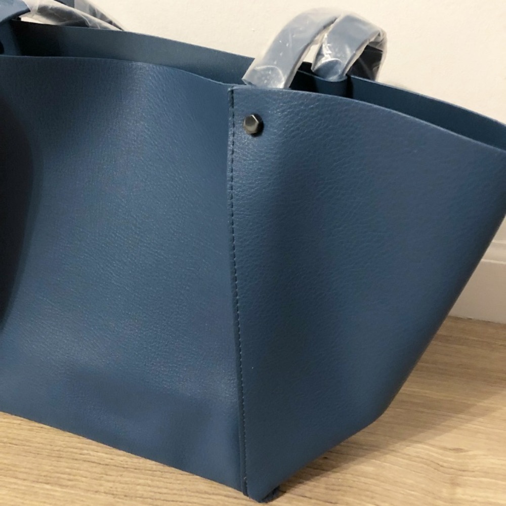 Neiman Marcus Faux Leather Tote Bag
